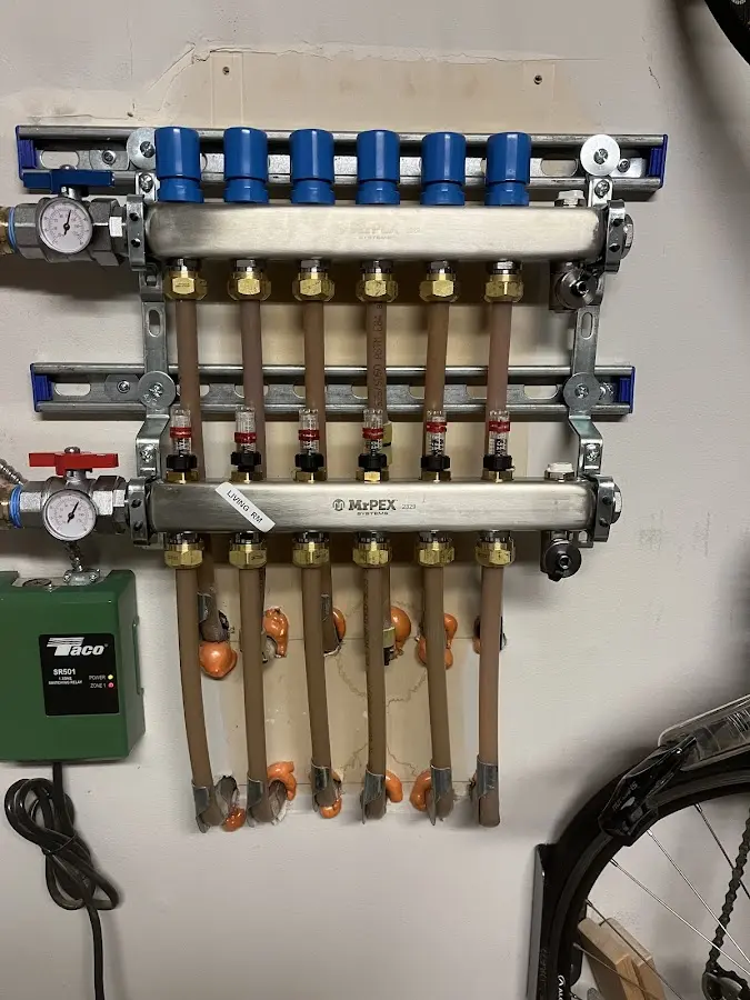 Plumber performing Gas Leak Detection at a residential property in Arkwright